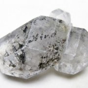 スティブナイト（輝安鉱）入り | ハーキマーダイヤモンド水晶 原石[T768-2538]