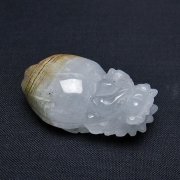 スーパーファントム水晶 龍亀 置物[T801-518]