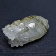 スーパーファントム水晶 龍亀 置物 [t801-519]