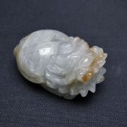 スーパーファントム水晶 龍亀 置物[T801-521]