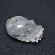 スーパーファントム水晶 龍亀 置物[T801-546]
