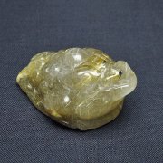ゴールドタイチンルチル金蟾 置物 [t801-644]