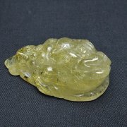 ゴールドタイチンルチル金蟾 置物 [t801-653]
