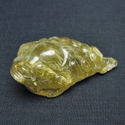 ゴールドタイチンルチル金蟾 置物[T801-687]