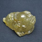 ゴールドタイチンルチル金蟾 置物[T801-716]