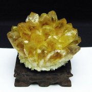 黄水晶 イエロークォーツ クラスター  [t802-4547]