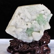 11.6Kg フローライト共生水晶クラスター[T802-526]