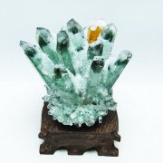 緑水晶 グリーンクォーツ クラスター[T802-5434]