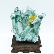 緑水晶 グリーンクォーツ クラスター[t802-5489]