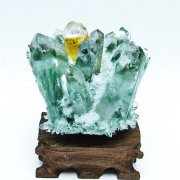 緑水晶 グリーンクォーツ クラスター[T802-5545]