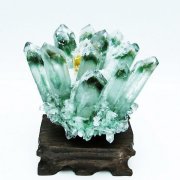 緑水晶 グリーンクォーツ クラスター [t802-5549]