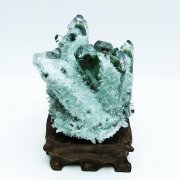 【希少原石/最強品質】緑水晶グリーンクォーツ＊シトリン共生＊　天然石クラスター 希少原石・1点限り】緑水晶 グリーンクォーツ＊シトリン共生