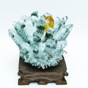 緑水晶 グリーンクォーツ クラスター [t802-5585]