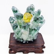 緑水晶 グリーンクォーツ クラスター[T802-5807]
