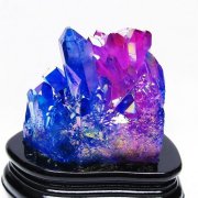 オーラ水晶 オーラクリスタル クラスター (レインボー) [t802-6191]