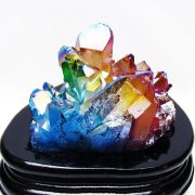 オーラ水晶 オーラクリスタル クラスター (レインボー) [t802-6220]