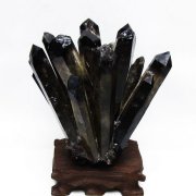 黒水晶 ブラッククォーツ クラスター [t802-6249]