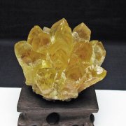 黄水晶 イエロークォーツ クラスター  [t802-6337]
