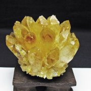 黄水晶 イエロークォーツ クラスター  [t802-6343]