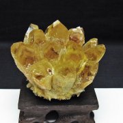 黄水晶 イエロークォーツ クラスター  [t802-6358]