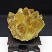 黄水晶 イエロークォーツ クラスター  [t802-6363]