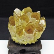 黄水晶 イエロークォーツ クラスター  [t802-6368]
