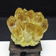 黄水晶 イエロークォーツ クラスター  [t802-6370]