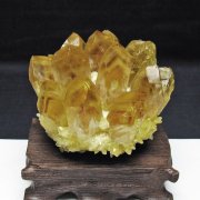 黄水晶 イエロークォーツ クラスター  [t802-6389]
