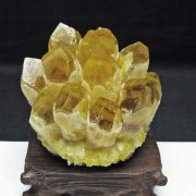 黄水晶 イエロークォーツ クラスター  [t802-6395]