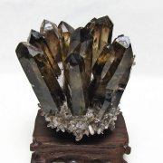 黒水晶 ブラッククォーツ クラスター [t802-6525]