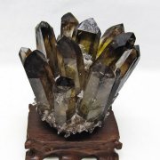 黒水晶 ブラッククォーツ クラスター [t802-6531]