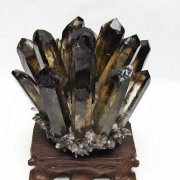 黒水晶 ブラッククォーツ クラスター [t802-6532]