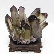 黒水晶 ブラッククォーツ クラスター [t802-6534]