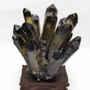 黒水晶 ブラッククォーツ クラスター [t802-6552]