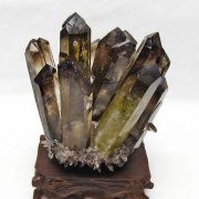 黒水晶 ブラッククォーツ クラスター [t802-6558]