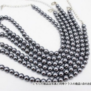 ★細胞活性化・健康★ テラヘルツネックレス ラウンド 6.5mm 高純度15N 《rv》  [T821-2]