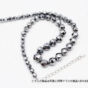 ★細胞活性化・健康★ テラヘルツネックレス 20面スターカット ミックスビーズタイプ12mm～6mm 高純度15N 《rv》 [T822-11]
