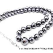 ★細胞活性化・健康★ テラヘルツネックレス 128面カット ミックスビーズタイプ12mm～6mm 高純度15N 《rv》 [T822-7]