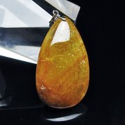 金針ルチル水晶ペンダント