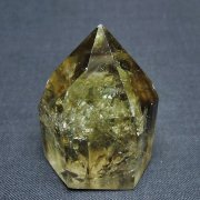 虹入り シトリン水晶 六角柱[T98-2350]