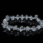 オイルインクォーツ （石油入り 水晶）  ブレスレット  パキスタン産 [T99-5697]