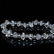 オイルインクォーツ （石油入り 水晶）  ブレスレット  パキスタン産 [T99-5700]