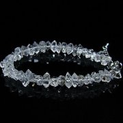 オイルインクォーツ （石油入り 水晶）  ブレスレット  パキスタン産 [T99-5739]