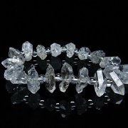 オイルインクォーツ （石油入り 水晶）  ブレスレット  パキスタン産 [T99-5761]