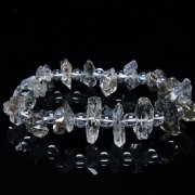 オイルインクォーツ （石油入り 水晶）  ブレスレット  パキスタン産 [T99-5780]