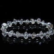 オイルインクォーツ （石油入り 水晶）  ブレスレット  パキスタン産 [T99-5799]