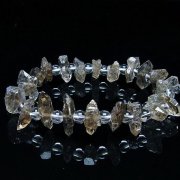 オイルインクォーツ （石油入り 水晶）  ブレスレット  パキスタン産 [T99-5813]