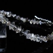 スティブナイト（輝安鉱）入り | ハーキマーダイヤモンド水晶 ブレスレット [T99-5839]