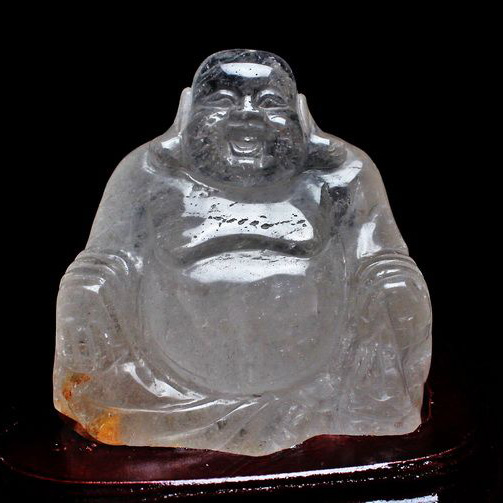 2.6Kg ヒマラヤ水晶布袋様 置物[S30-19]