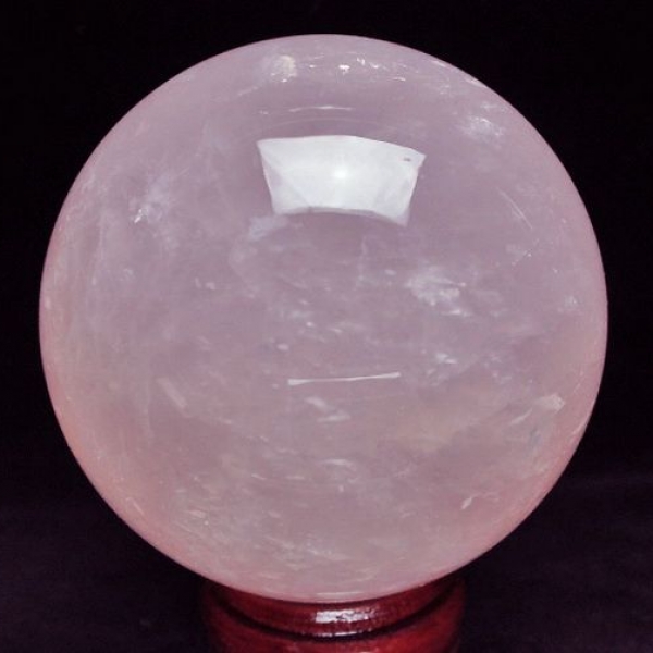 1.7Kg スターローズクォーツ 丸玉 110mm [S9-314]